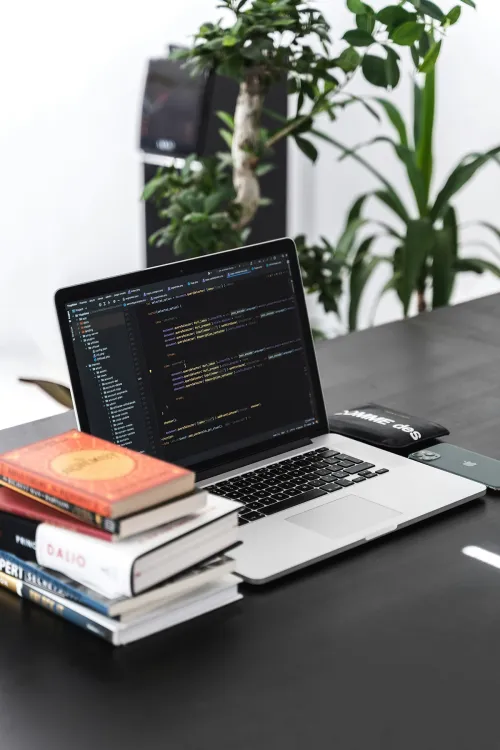 Web developer working on custom code - representing the craftsmanship behind Feral Web Design